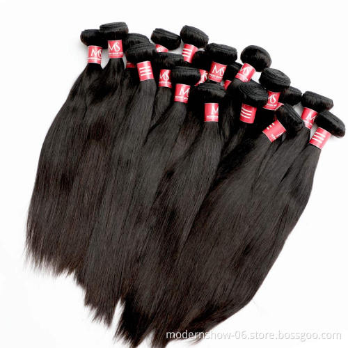 Modern Show Hair vendor Wholesale 12a best quality brazilian double drawn cuticle aligned virgin hair bundle